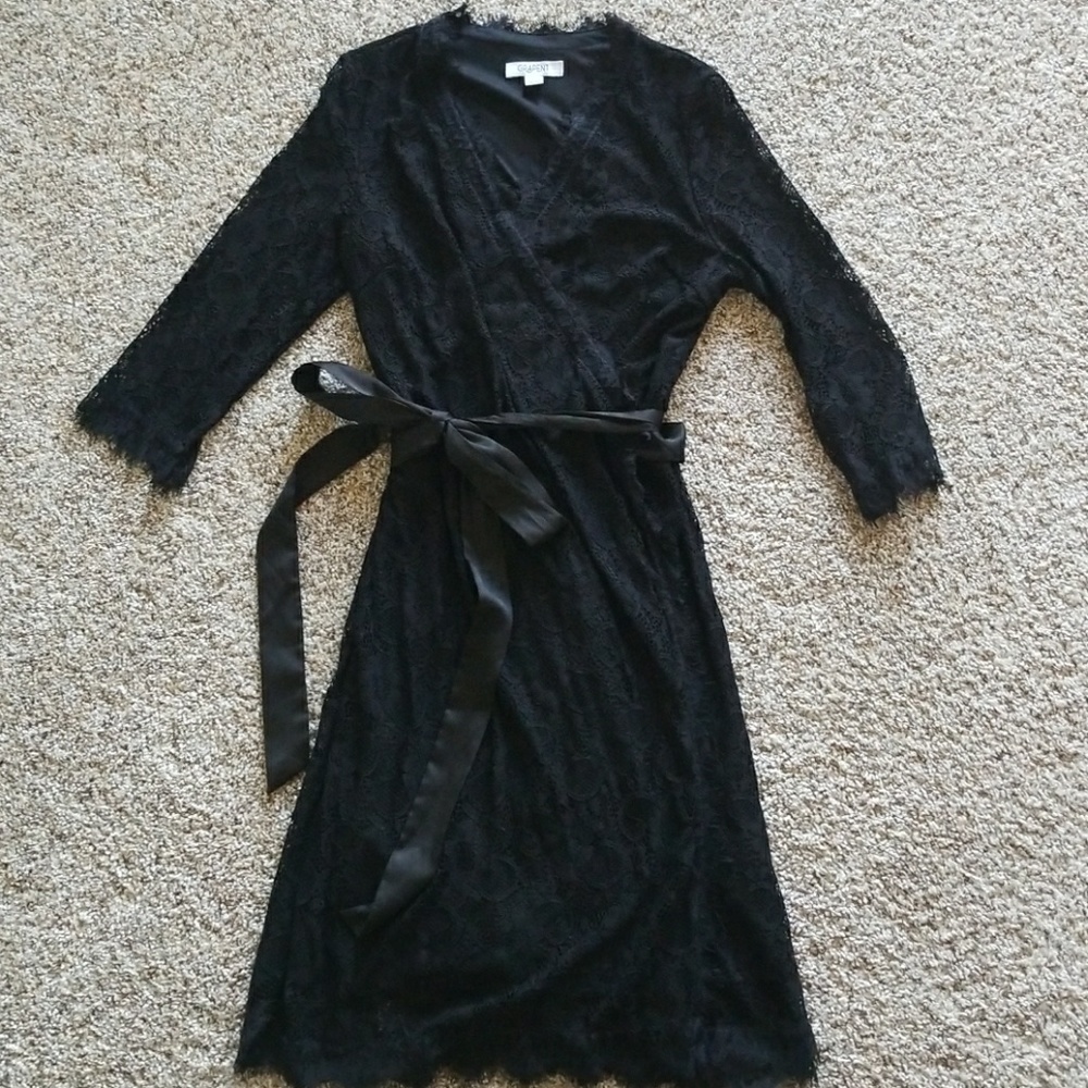 Beautiful Lace Wrap Dress Size 10